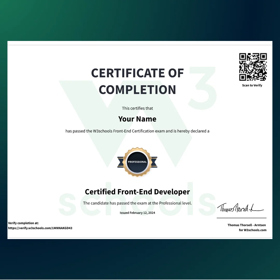 Frontend Development Certification Exam - Image 2