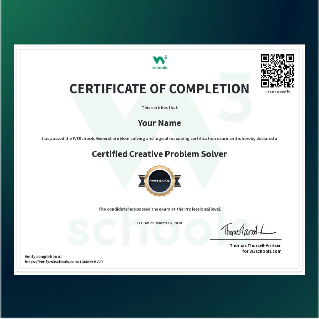Problem Solving Certification Exam - Image 2
